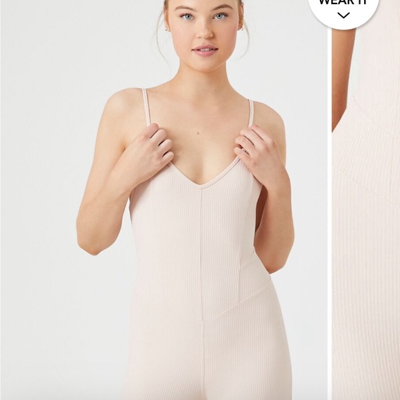 F21 Pink fitted jumpsuit - Picture 5 of 5